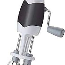 SHOPOBOX Stainless Steel Manual Egg Beater Lassi, Butter Milk Maker Hand Blender Coffee, Juice Maker Machine (Multicolor)-17