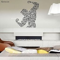 Gadgets wrap Gym Logo Bodybuilding Fitness Wall Decal for Home, Office-image-18