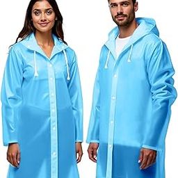 Raincoat, Transparent White, Unisex-34