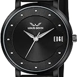 louis devin Silicone Strap Analog Wrist Watch for Women (Green/Brown/Blue/Black Dial) | LD-LR192-ST-picture-7