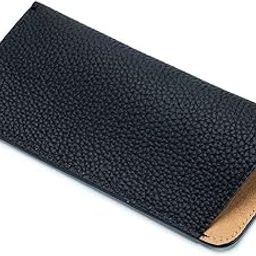 Leather Glasses Case, Sunglasses, Eyeglasses Pouch, Reading Glasses, Protective Pouch for Women Men Girls, Black, One Size-image-24