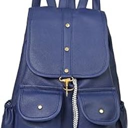 Women Fashion Backpack for Girls I Multipurpose handbags shoulder bag I Stylish Black Vegan Leather Travel Bag Girls Casual college bag/Office-image-97