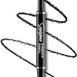 RENEE Superdense Eyebrow Pencil with Spoolie - Black, Smudge Proof, Waterproof, Highly Pigmented for Fill in Brow Gaps, Smooth One-Swipe Precision Application, Enriched with Vitamin C & Jojoba Oil-40