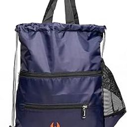 Penguin 14 Litre Drawstring Backpack Daypack Dori Bags Camouflage Gym Hiking Bag with Bottle Mesh Pocket-picture-2