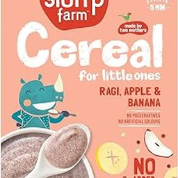 Slurrp Farm No Added Sugar Instant Ragi & Apple Cereal, Real Apple & Banana, Cereal with No Milk, No Preservatives, 200g-28