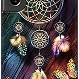NDCOM for S21 FE Cover - Premium Samsung S21FE 5G Back Cover, Sleek S21FE 5G Back Cover, Full Protection Dreamcatcher Colorful Printed Hard Case-25