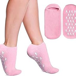 Strezum Moisturizing Gel Socks for Women – Soft Silicone Foot Heel Care, Deep Hydration, Cracked & Dry Heel Treatment, Anti‑Crack Night‑Repair Socks (1 Pair) Mixcolor-image-78