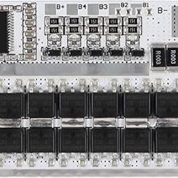 REES52 4S 100A LiFePO4 Lithium Battery Protection Balance Charging BMS Protection PCB Board - White-14