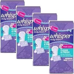 Whisper Daily liner clean & fresh 20+20+20+20 pics Pantyliner Pantyliner (Pack of 4)-picture-24