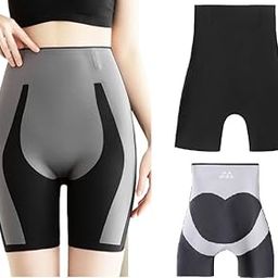Black & Grey Shapewear for Women Tummy Control Butt Lifting Shorts High Waist Panty Mid Thigh Body Shaper Tummy Tucker Waist Trimmer-picture-15