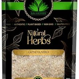 SAI HERBS Premium Gond Katira | Organic Almond Gum | Badam Gond | Tragacanth Gum | Edible Gum| Used For Skin | Good Digestive | Weight Loss | Cooling Properties Superfood (250 Grams)-5