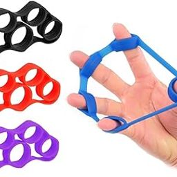 KENAYO ENTERPRISE Silicone Hand Grip Strengthener 3 Levels Finger Stretcher Resistance Trainer Bands for Kids & Adult Athletes Pianists Forearm Finger Exerciser - Multicolor(Pack of 3)-image-93