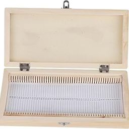 Microscope Slide Box, Wooden Slide Storage Box for 50 Microscope Slides, Metal Buckle, Large Capacity, Pure Solid Wood with Slide Code, for Collection-image-45