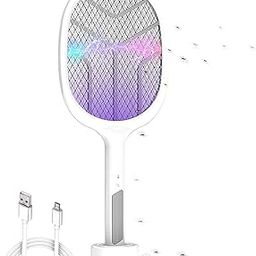Rechargeable Electric Mosquito Killer Racket | Handheld Fly Swatter with LED Light | High-Voltage Bug Zapper | Lightweight & Durable (2024 Classic Version)-image-66