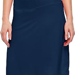 Women's 20" Knee Length Skorts Skirts Tennis Athletic Golf Skirts Modest Sports Casual Skorts Pocket UV Protection Navy Blue XL-image-75