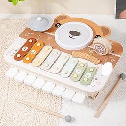 Enakshi (LABEL) Creations Wooden Musical Toy Sensory Musical Instrument for Toddlers Boy Girls Ages 3+|Toys & Hobbies | Educational | Music & Art-picture-18