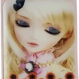 Generic Trendy Professional Pocket Mirror, 2.8L x 0.4W inches, Gold Frame, Foldable, Compact & Portable, Charming Printed Pattern, Durable Metal Casing-picture-2
