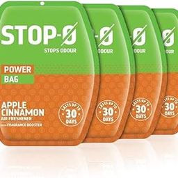 Stop-O Power Bag Bathroom Air Freshener - 40 G (10Gx4) | Combo Pack| Long-Lasting Apple Cinnamon Fragrance Gel | Lasts Upto 30 Days-image-38