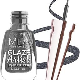 Mila Beauté Glaze Artist Liquid Eyeliner | Water Proof & Smudge-Proof | Rich Glossy Finish with Intense Shine | Intense Pigment I Easy Glide Applicator | 6Ml Shade - Magical Grey-image-61