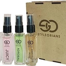 STYLEORIANS WITH DEVICE OF SO Adorable, Chocolate Rose, Juicy & Crystal Perfume Combo Sweet, Fruity, Elegant Fragrances for Men & Women (Pack of 4x10 ML)-image-6