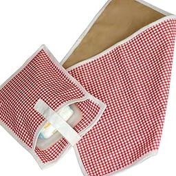 Kadambaby Diaper Changing Travel Mat and Case, Dots (Pink)-image-8