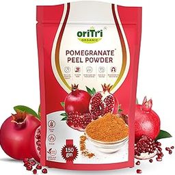 Oritri Organic Pomegranate Peel Powder 150g | Rich in Antioxidants | Anar Powder for Skin Brightening, Acne & Hair Fall Care | Supports Immunity & Diabetes Management-image-24