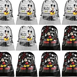 Portable Travel Shoe Bags Dust-Proof Shoe Organizer Space Saving Storage Bags, Disney Print (Set of 12,Black & Grey) -HS_35_KUBMART18050-image-93