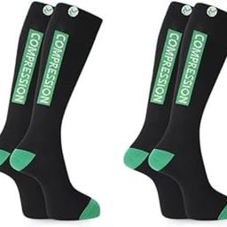 ZOKNI Pain Relief Compression Socks for Men & Women | Buy 1 Get 1 | 4 Level Support (Ankle, Achilles, Calf, Tibial Tuberosity) Microfiber & Elastic Fabrics for Improved Circulation & Comfort-0