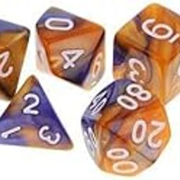 TRENDYNEST® 3x7 Pieces Polyhedral Dice for Dungeons and Dragons RPG Board Game Blue Yellow | Toys & Hobbies | Games | Role Playing Games | Accessories-image-22
