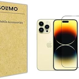 Amazon Brand - Solimo Edge-to-Edge Tempered Glass Screen Protector for iPhone 14 Pro Max | Easy Installation Kit (Black)-19