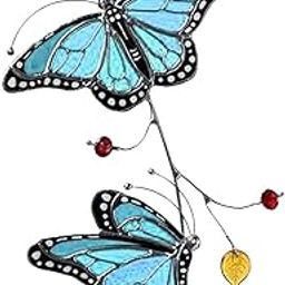 Butterfly Suncatcher Ornaments Mobile Window Wall Hanging Decoration Blue | Home Decor | Suncatchers & Mobiles-image-33