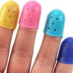 Finger Sleeve Protector Silicone Guitar Thumb Bass Finger Picks Guitar Finger Protector Anti-Scalding, Guitar Finger Cap Sleeve Guitar Accessories Chord Presser - 4pcs (random color)-picture-5