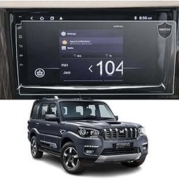 9H Screen Guard for Mahindra Scorpio Classic S11 Car Accessory Interior Infotainment System Guard [Unbreakable] [Makes Screen 10x Stronger] [Scratch Guard]-6