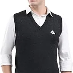 monte carlo Men's Regular Fit Pullover | Solid Pattern | Pull On Closure with Sleeveless V Neck Winter Pullover for Men's-picture-23