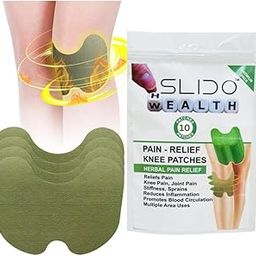 SLIDO™ Herbal Knee Pain Relief Patches | Inflammation Patch Sticker | Instant Relief from Pain | glucocare Joint Pain Relief Products Natural Wormwood Extract Patch (10 PATCHES)-image-23