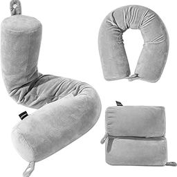 Shop Stoppers Twist Memory Foam Travel Pillow for Neck, Chin, Lumbar and Leg Support - Adjustable, Bendable Roll Pillow for Sleeping, Travel and Home-34