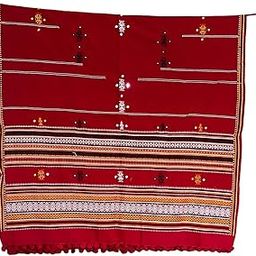 handicraft traditional kutchi pure handloom/woollen shawl chamukh D2-32
