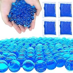 VERAT Blue Gel Balls, 20000 Pcs Gel Balls 7-8mm Water Bullets for Gun Ammo Gel Blaster Water Beads Water Gel Beads for Vases Fillers Magic Crystal Water Jelly Beads-15