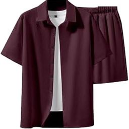 Creation Men's Popcorn Fabric Co-ord Set-image-61