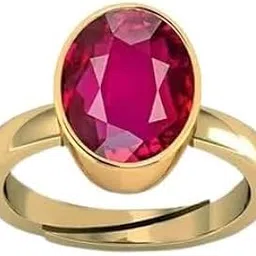 jagdamba gems 13.25 Ratti 12.14 Carat A+ Quality Natural Burma Ruby Manik Unheated Untreatet Gemstone Gold Ring for Women's and Men's-picture-26
