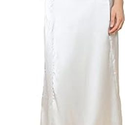 Women Silver Satin Solid Petticoat-49