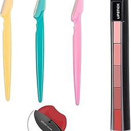 (Pack of 9) Grooming & Beauty Routine Lipstick, 5in1 Lipstick, Face Razor-image-85