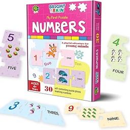The Book Tree Bright Brain Numbers 30 Piece Jigsaw Puzzle for Preschoolers, Educational Toy for Learning 123, Gifts for Kids Ages 3 to 6 by Majestic Book Club-17