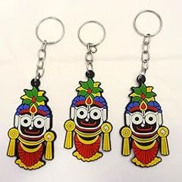 Stecrafty Lord Jagannath Key rings,Religious Key chian Multicolor pack of 3-image-10