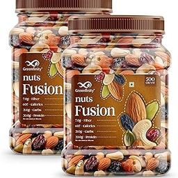 GreenFinity Mixed Dry Fruits Pack – 1kg (500g x 2) | Nutritious Snack with Almonds, Cashews, Raisins & Cranberries | Resealable Pack for Freshness-image-8