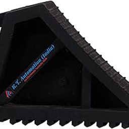K T I® Wheel Stopper Wheel chock Movable Heavy Duty Solid Rubber Prevents Vehicles from Rolling During Maintenance Or Storage (290 x 180 x 130 mm) (3 kg Size)-23