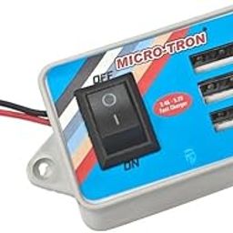 ERH India 12v/24v DC Mobile Charger with 3 USB Ports 5.2v 3.4 amp for Bike, Car, Truck, Minibus, Motorcycle 12 Volt 24 Volt Mobile Charging Adaptor-17