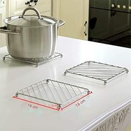 PUNO Stainless Steel Kitchen Hot Mat/Hot Utensil Stand/Hot mats for Dining Table/Hot Pot Stand/hot mat for Kitchen(3 Piece)-picture-25