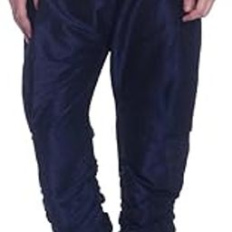 Men's Silk Blend Harem Baloon Pants-image-92