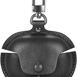 Colorcase Leather Front & Back Cover 360 Degree Protection Case Cover for Realme TechLife Buds T100 - (Black)-image-56